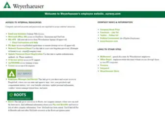 Ourwey.com(Internet Site for Weyerhaeuser Employee Access) Screenshot