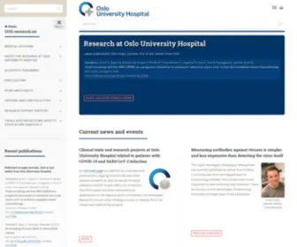 Ous-Research.no(Oslo University Hospital Research) Screenshot