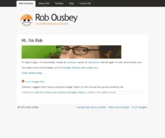 Ousbey.com(Hi, I'm Rob Ousbey) Screenshot