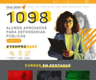 Ousesaber.com.br(Página Inicial) Screenshot
