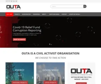 Outa.co.za(The Organisation Undoing Tax Abuse) Screenshot