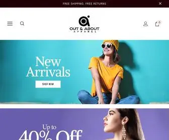 Outaboutapparel.com(Out and About Apparel) Screenshot