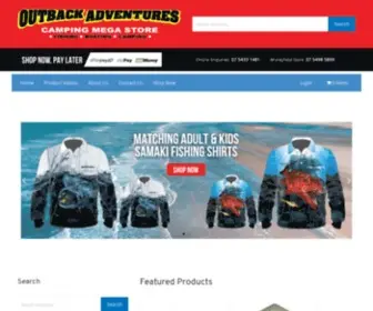 Outbackadventures.net.au(Outback Adventures Camping Stores) Screenshot