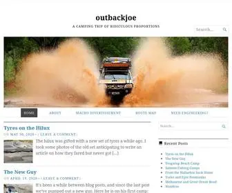 Outbackjoe.com(A camping trip of ridiculous proportions) Screenshot