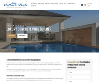 Outbackpools.com.au(Outback Pools) Screenshot