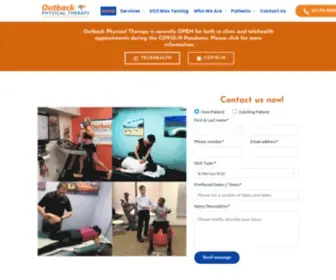 Outbackpt.com(Physical Therapy Somerville) Screenshot