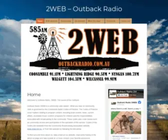 Outbackradio.com.au(Outbackradio) Screenshot