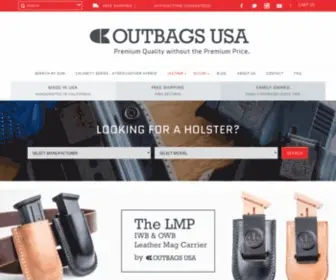 Outbagsusa.com(Handmade Gun Holsters) Screenshot