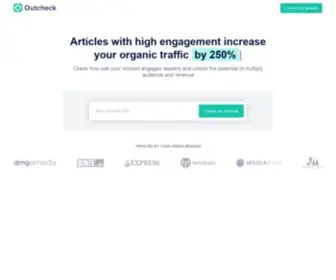 Outcheck.io(SEO & Content Analytics For Your Website) Screenshot