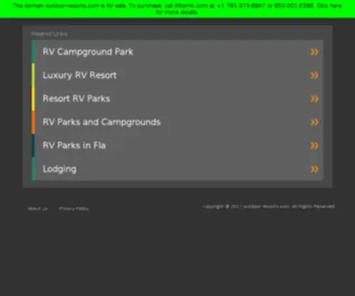 Outdoor-Resorts.com(Outdoor Resorts of America) Screenshot