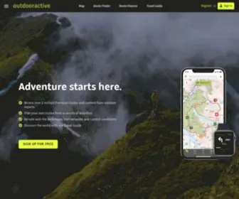 Outdooractive.com(The portal for outdoor athletes) Screenshot