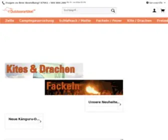 Outdoorartikel24.de(Unser Online Shop) Screenshot