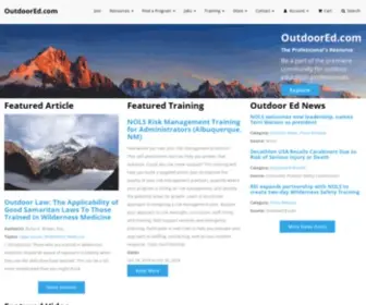 Outdoored.com(The Outdoor Professional's Resource) Screenshot