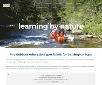 Outdooreducation.net.au(Barrington Outdoor Education) Screenshot