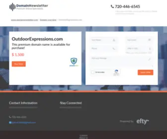 Outdoorexpressions.com(This premium domain name) Screenshot