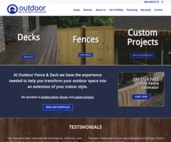 Outdoorfad.com(Outdoor Fence & Deck) Screenshot