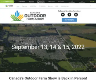 Outdoorfarmshow.com(Canada's Outdoor Farm Show) Screenshot