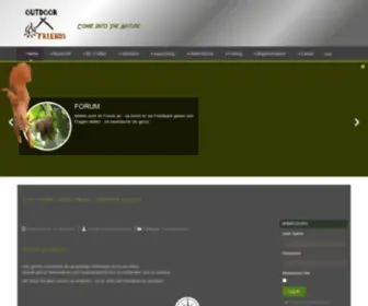 Outdoorfriends.net(Home Herzlich Willkommen Lust auf Natur) Screenshot