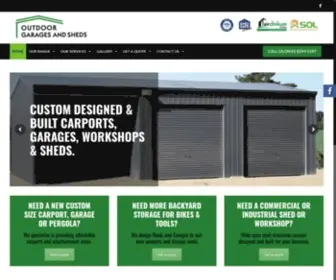 Outdoorgaragesandsheds.com.au(DIY Outdoor Garages & Sheds In Australia) Screenshot