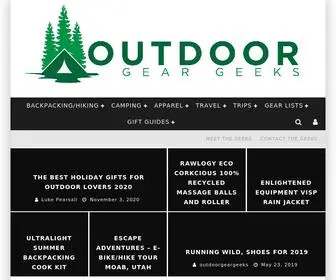 Outdoorgeargeeks.com(Outdoor Gear Geeks) Screenshot