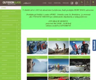 Outdoorguide.sk(E-shop) Screenshot