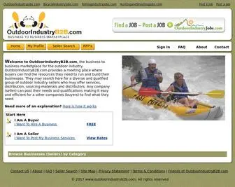 Outdoorindustryb2B.com(Business to business marketplace for the outdoor industry business to business marketplace and portal for the outdoor and bicycle industry) Screenshot