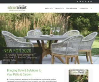 Outdoorinteriors.com(Teak and Eucalyptus Wood Outdoor Furniture) Screenshot