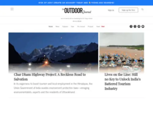 Outdoorjournal.in(The Outdoor Journal) Screenshot