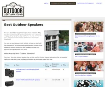 Outdoorlightandsound.com(Best Outdoor Speakers) Screenshot