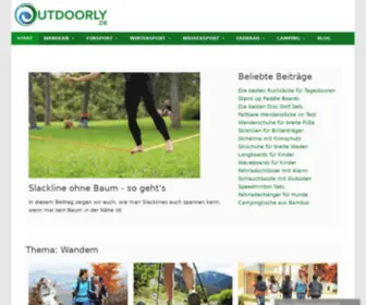 Outdoorly.de(Sport für draußen) Screenshot