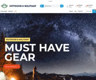 Outdoormilitary.com(Outdoor & Military Store) Screenshot