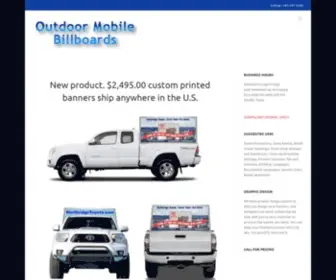 Outdoormobilebillboards.com(Outdoor Mobile Billboards) Screenshot