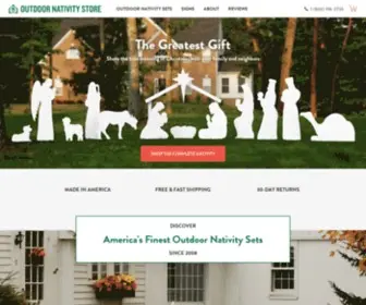 Outdoornativitystore.com(Delightful Christmas outdoor nativity scenes and Christian yard art by Outdoor Nativity Store) Screenshot