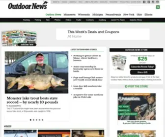 Outdoornews.com(Hunting, Fishing MN, WI, IL, MI, PA, OH, NY) Screenshot