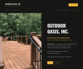 Outdooroasisdecks.com(Outdoor Oasis Inc) Screenshot