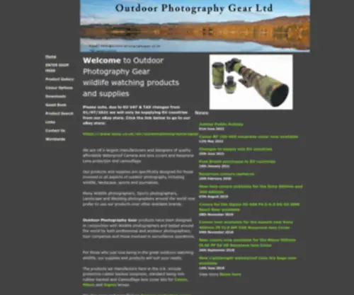 Outdoorphotographygear.co.uk(OUTDOOR PHOTOGRAPHY GEAR) Screenshot