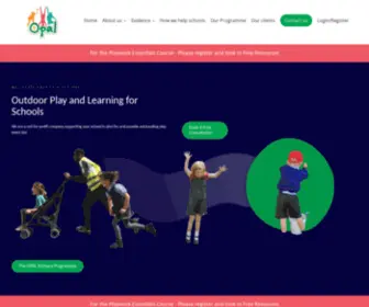 Outdoorplayandlearning.org.uk(Outdoor Play And Learning) Screenshot