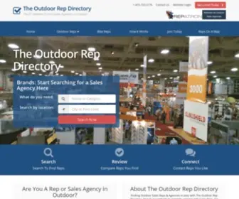 Outdoorrepdirectory.com(Sales Agencies/Reps Directory) Screenshot