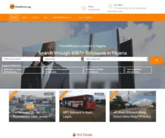 Outdoors.ng(Top Outdoor and Billboard Advertising Company in Lagos) Screenshot