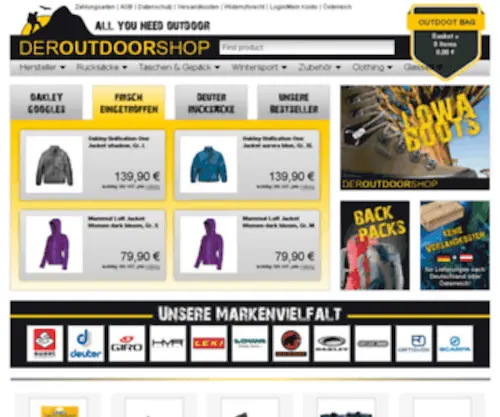 Outdoorshop.co.at(Der Outdoorshop) Screenshot