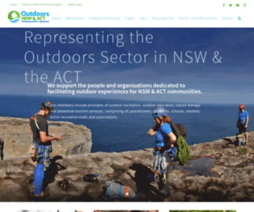 Outdoorsnswact.com.au(Outdoors NSW & ACT) Screenshot