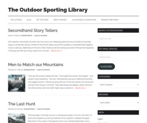 Outdoorsportinglibrary.com(Outdoor Sporting Library) Screenshot