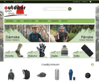 Outdoorsportshop.sk(Outdoor shop) Screenshot