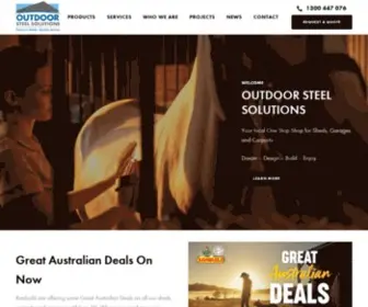 Outdoorsteelsolutions.com.au(Storage Sheds & Garages In Bendigo) Screenshot