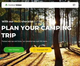 Outdoorunion.org(Outdoor Union was founded on the love of the wilderness. Our goal) Screenshot