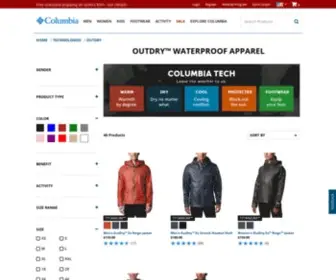 Outdry.com(Waterproof Apparel) Screenshot