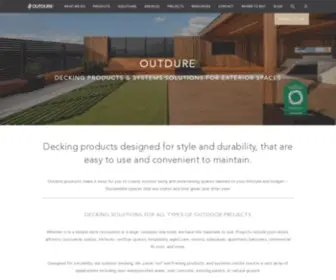 Outdure.com(Create smart exterior spaces with our deck) Screenshot