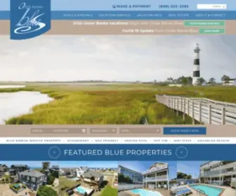 Outerbanksblue.com(Outer Banks Vacation Rentals) Screenshot
