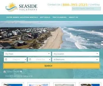 Outerbanksvacations.com(Seaside Vacations) Screenshot
