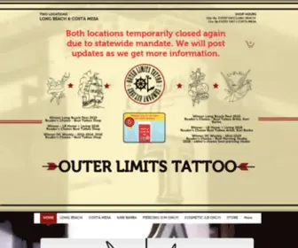 Outerlimitstattoo.com(Tattoo Shop in Long Beach) Screenshot